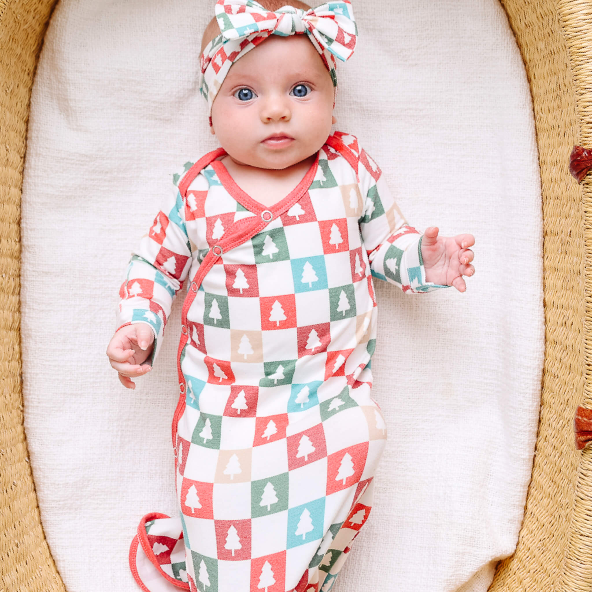 Newborn Knotted Gown - Fraser