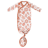 Newborn Knotted Gown - Gingerbread