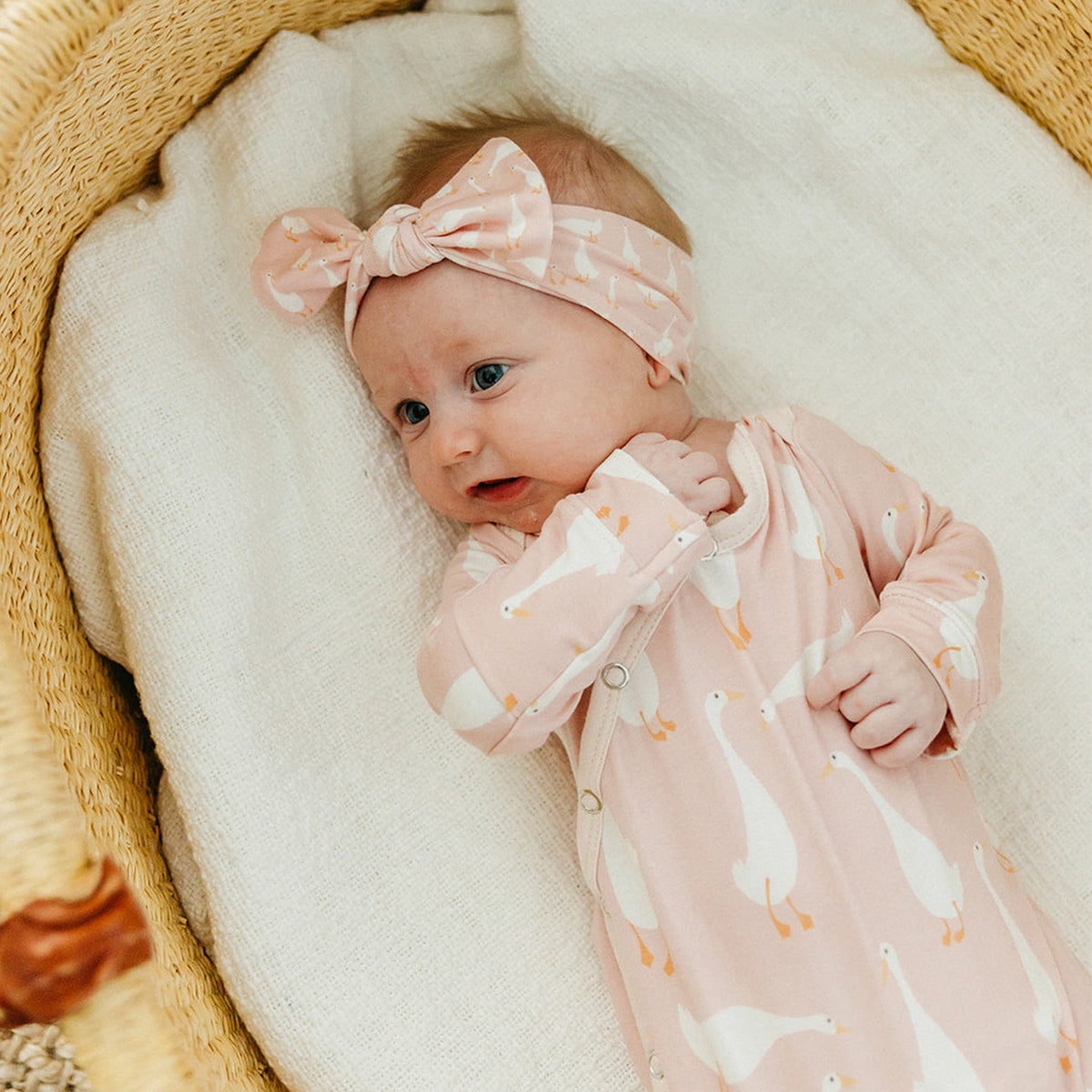 Newborn Knotted Gown - Goosie