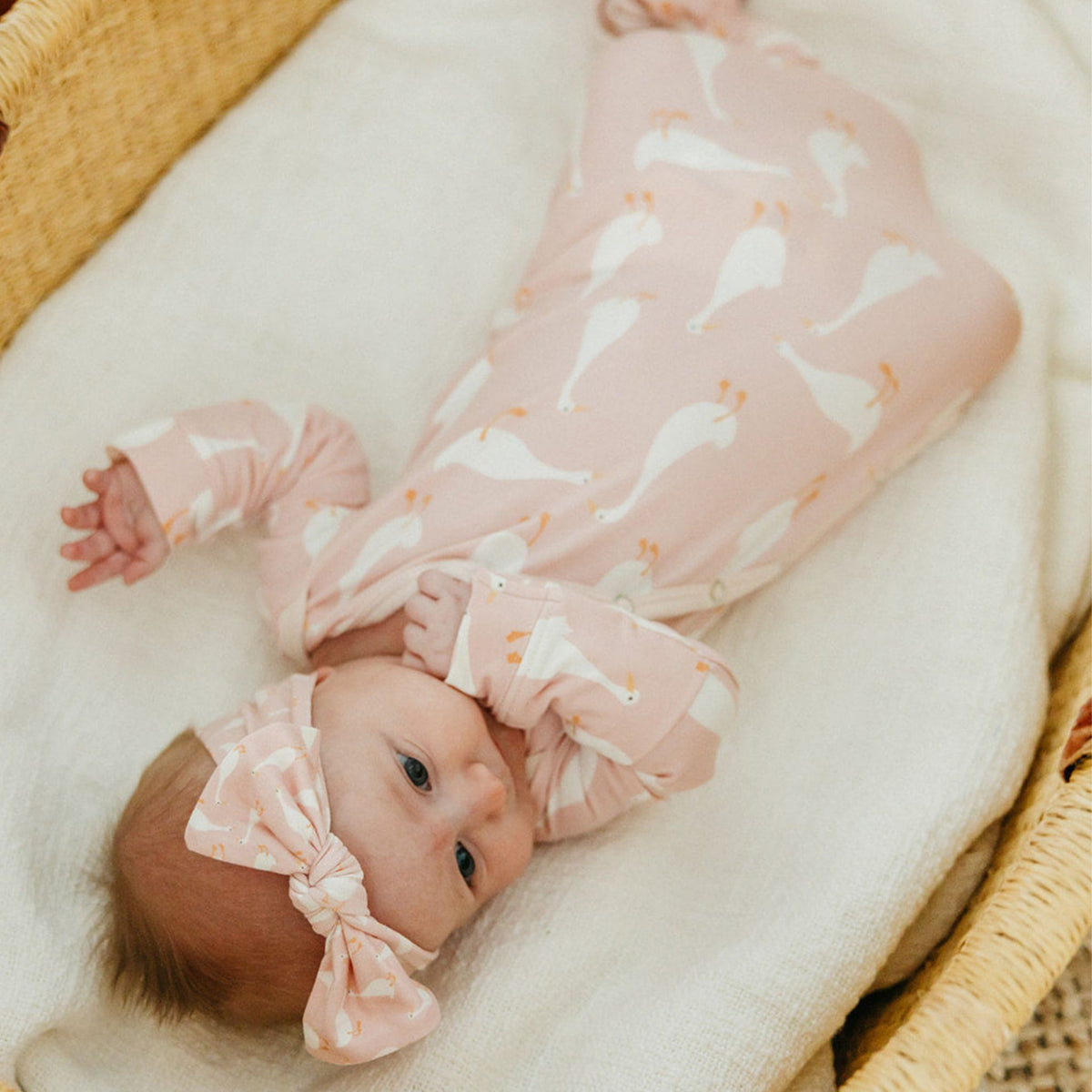 Newborn Knotted Gown - Goosie