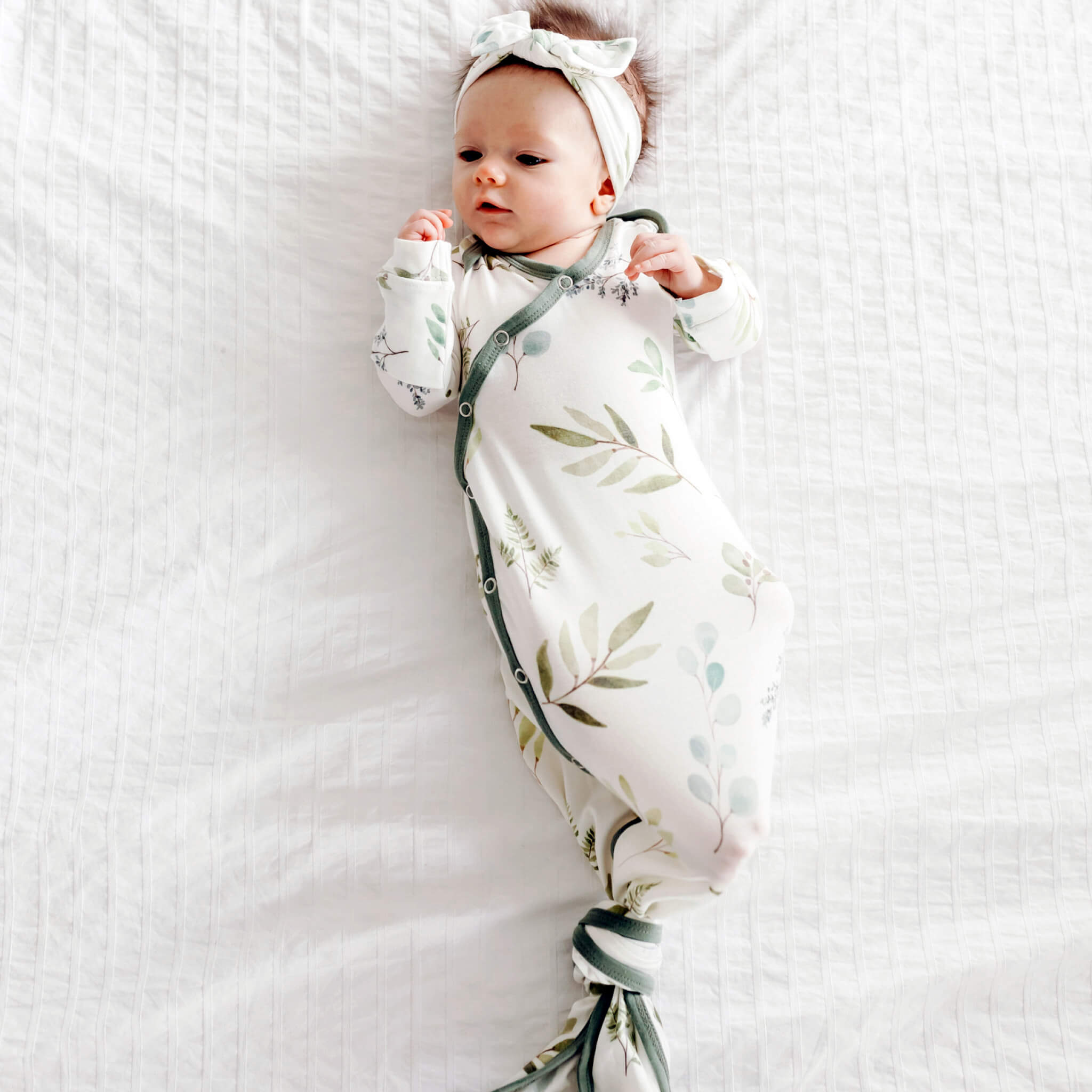 Newborn Knotted Gown - Haven
