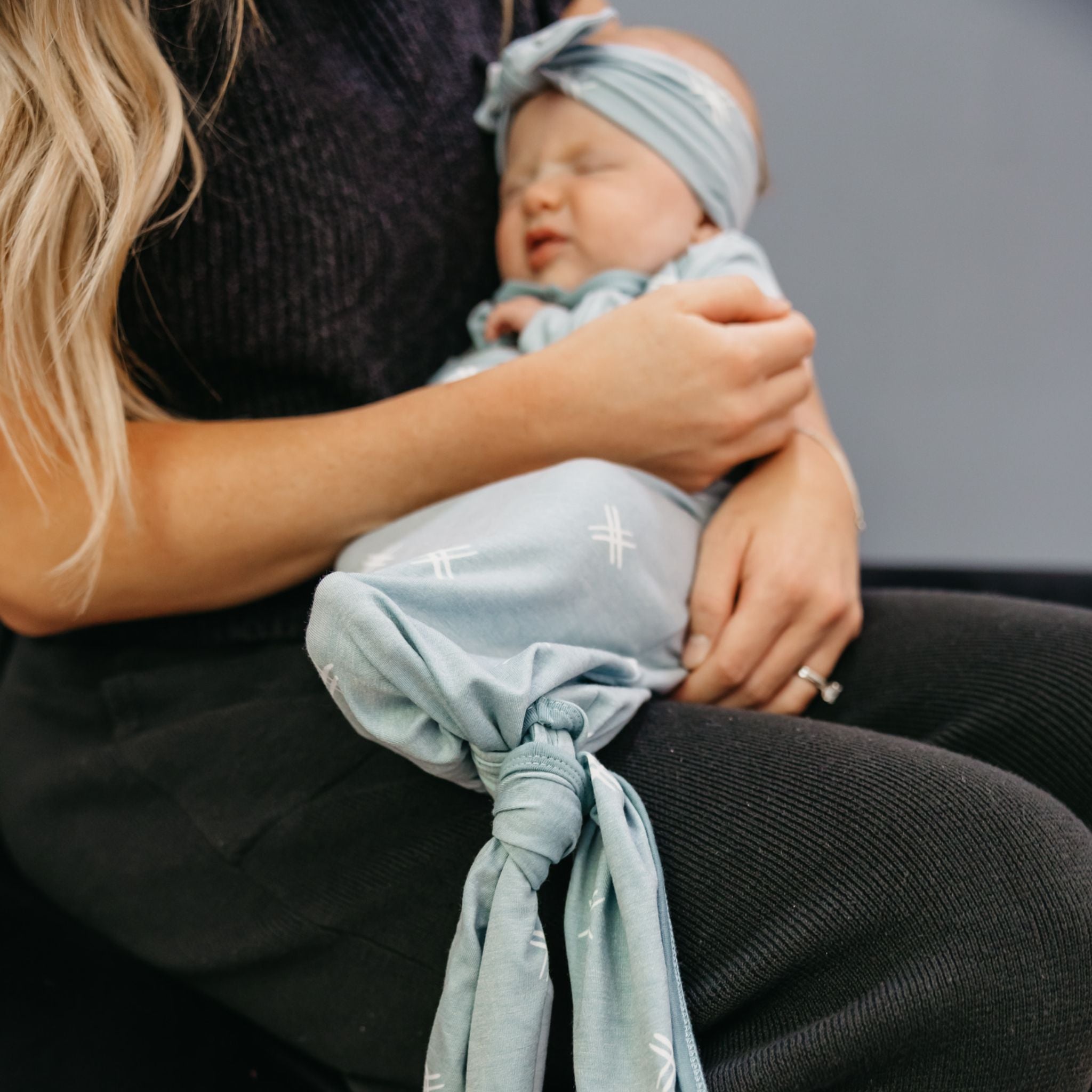 Newborn Knotted Gown - Hayden