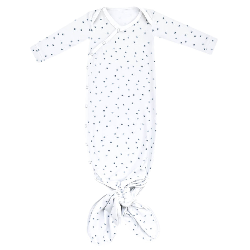 Newborn Knotted Gown - Haze