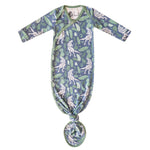 Newborn Knotted Gown - Jurassic Park