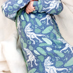 Newborn Knotted Gown - Jurassic Park