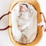 Newborn Knotted Gown - Jurassic Park Fossils