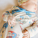 Newborn Knotted Gown - Justice League