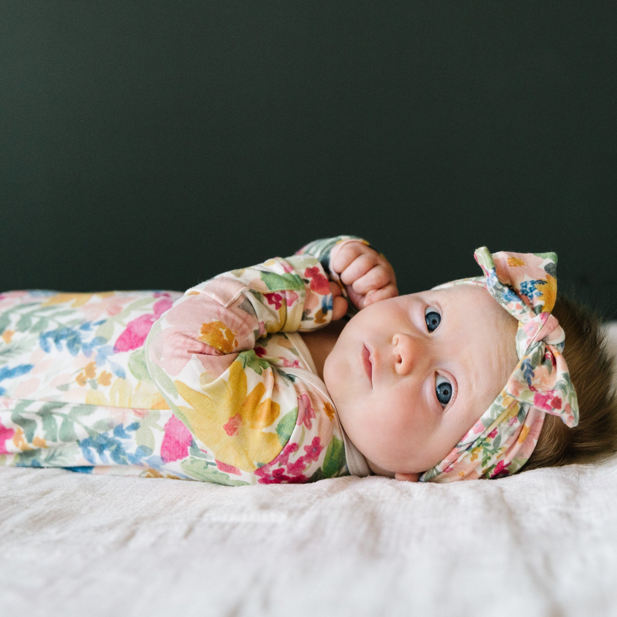 Newborn Knotted Gown - Lark