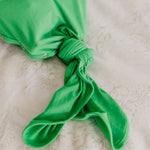 Newborn Knotted Gown - Lime