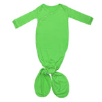 Newborn Knotted Gown - Lime