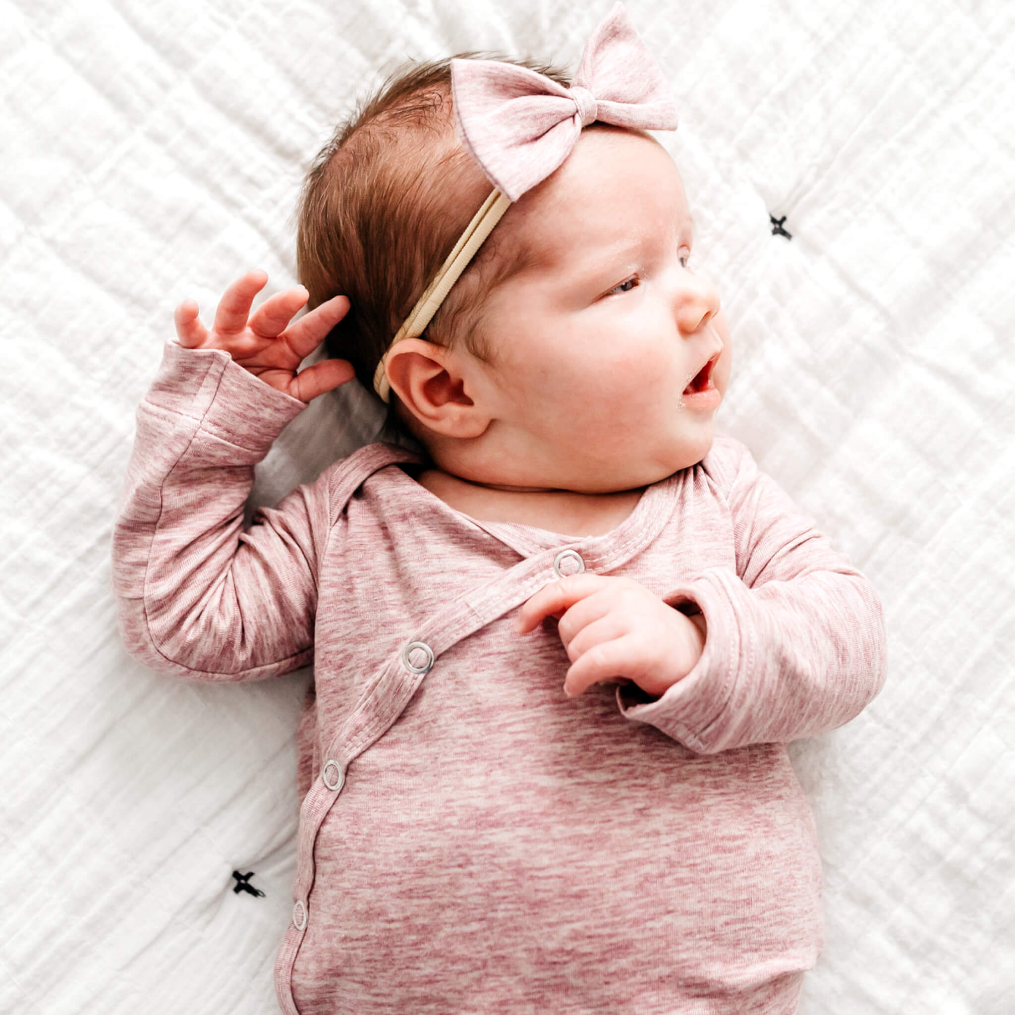 Newborn Knotted Gown - Maeve