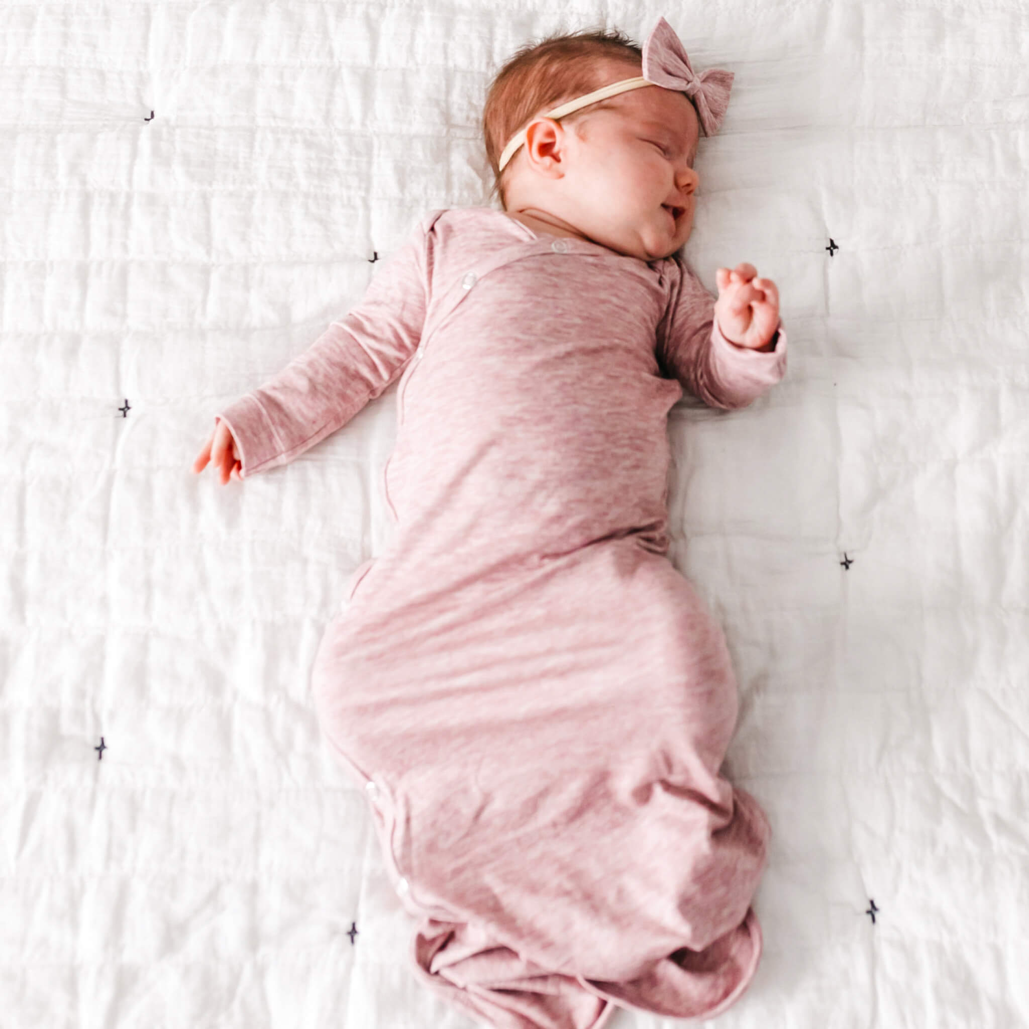 Newborn Knotted Gown - Maeve