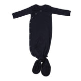Newborn Knotted Gown - Midnight