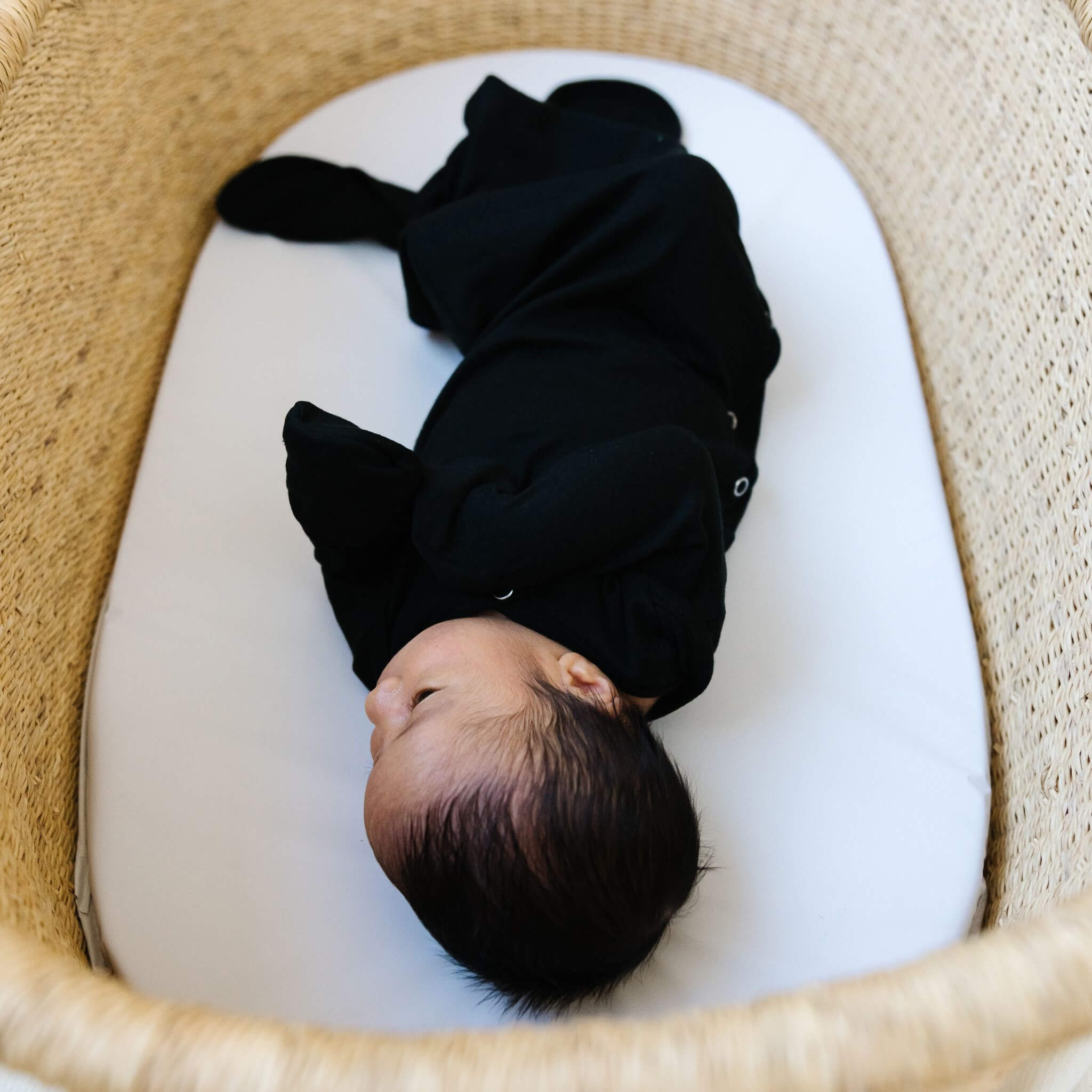 Newborn Knotted Gown - Midnight