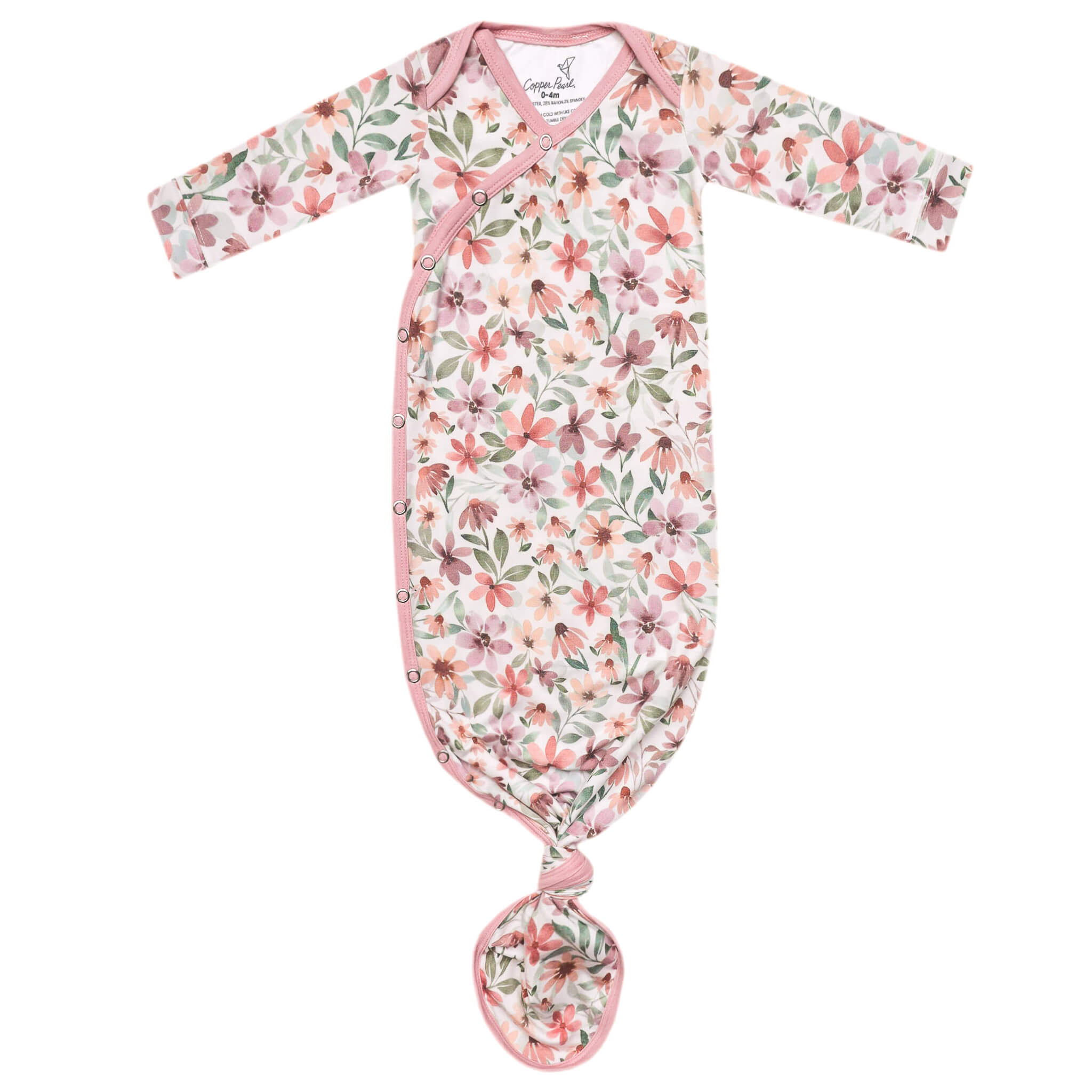 Newborn Knotted Gown - Natalie