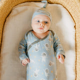 Newborn Knotted Gown - Neil