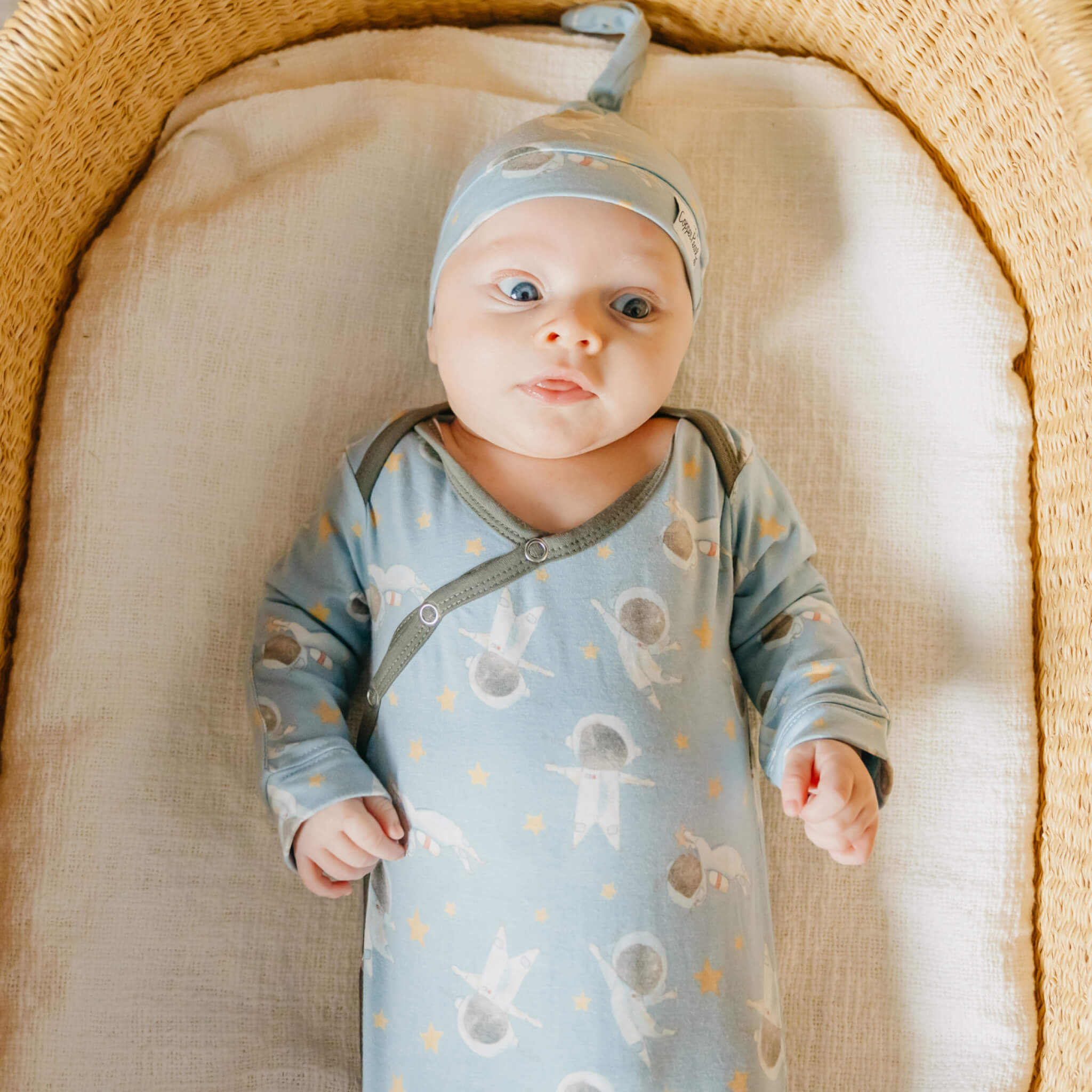 Newborn Knotted Gown - Neil