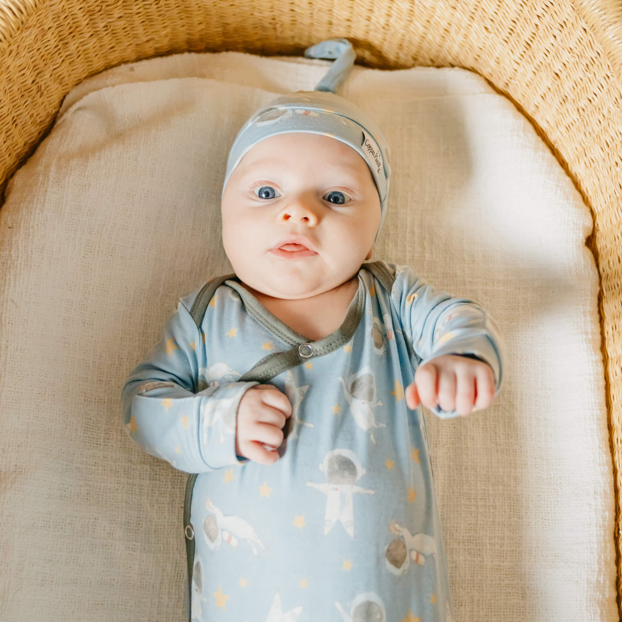 Newborn Knotted Gown - Neil
