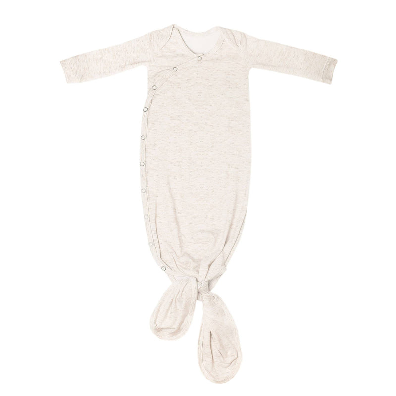 Newborn Knotted Gown - Oat