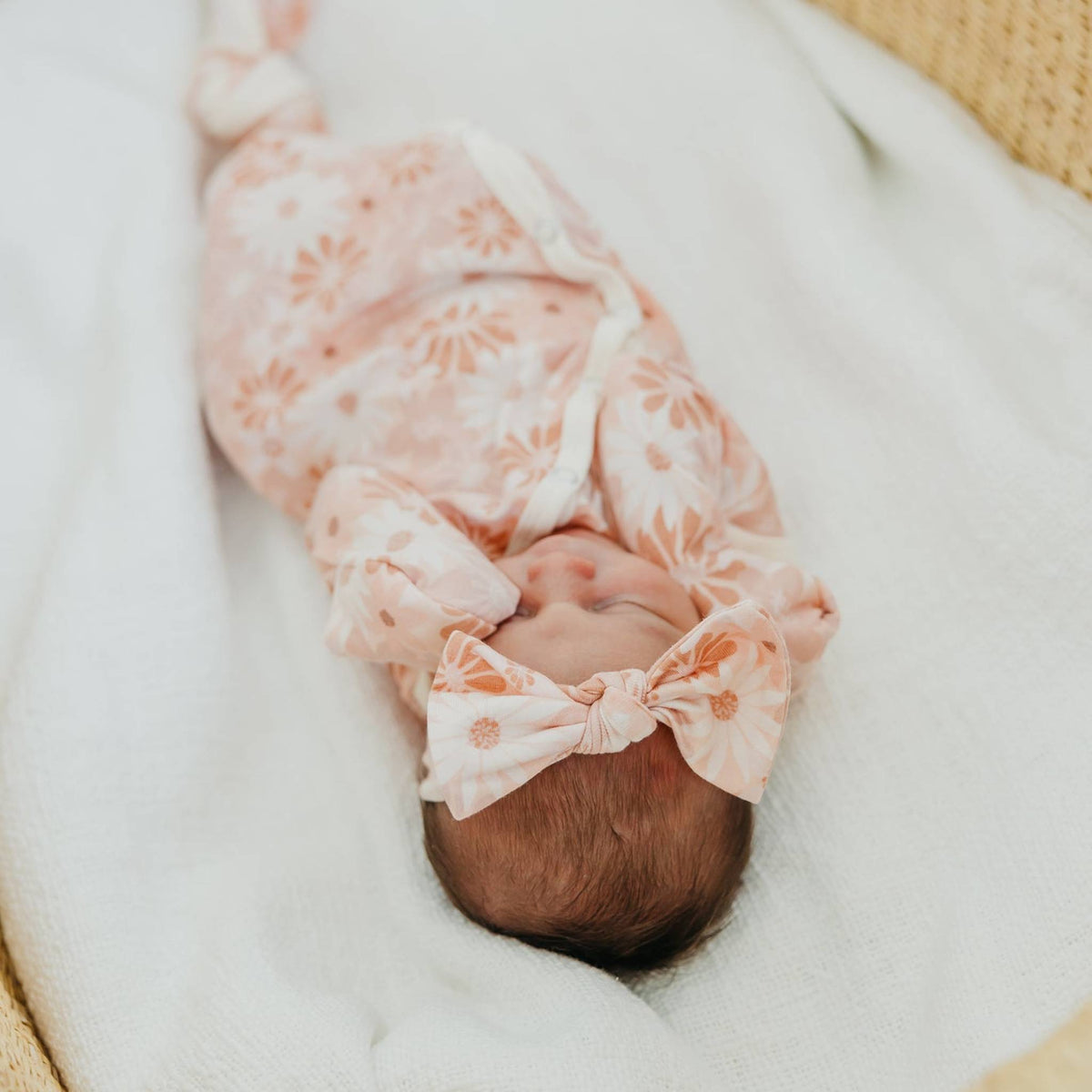 Newborn Knotted Gown - Penny