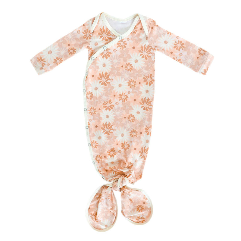 Newborn Knotted Gown - Penny