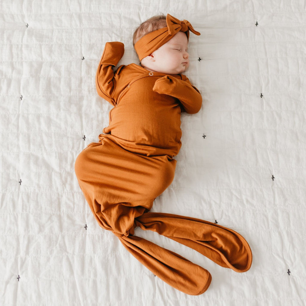 Newborn Knotted Gown - Powell