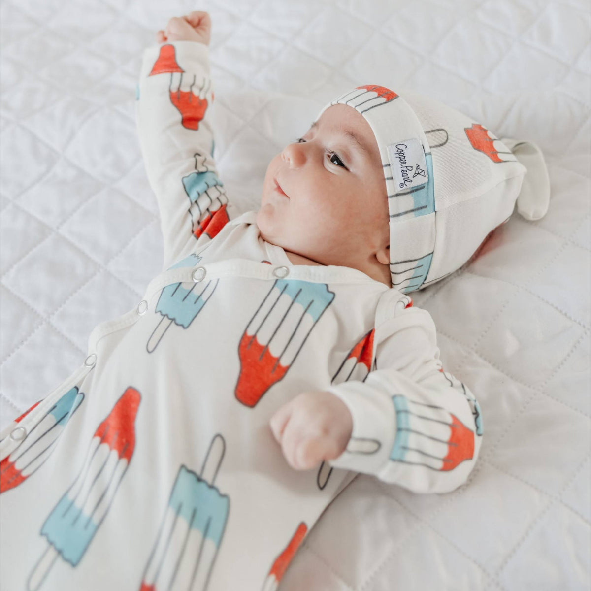 Newborn Knotted Gown - Rocket