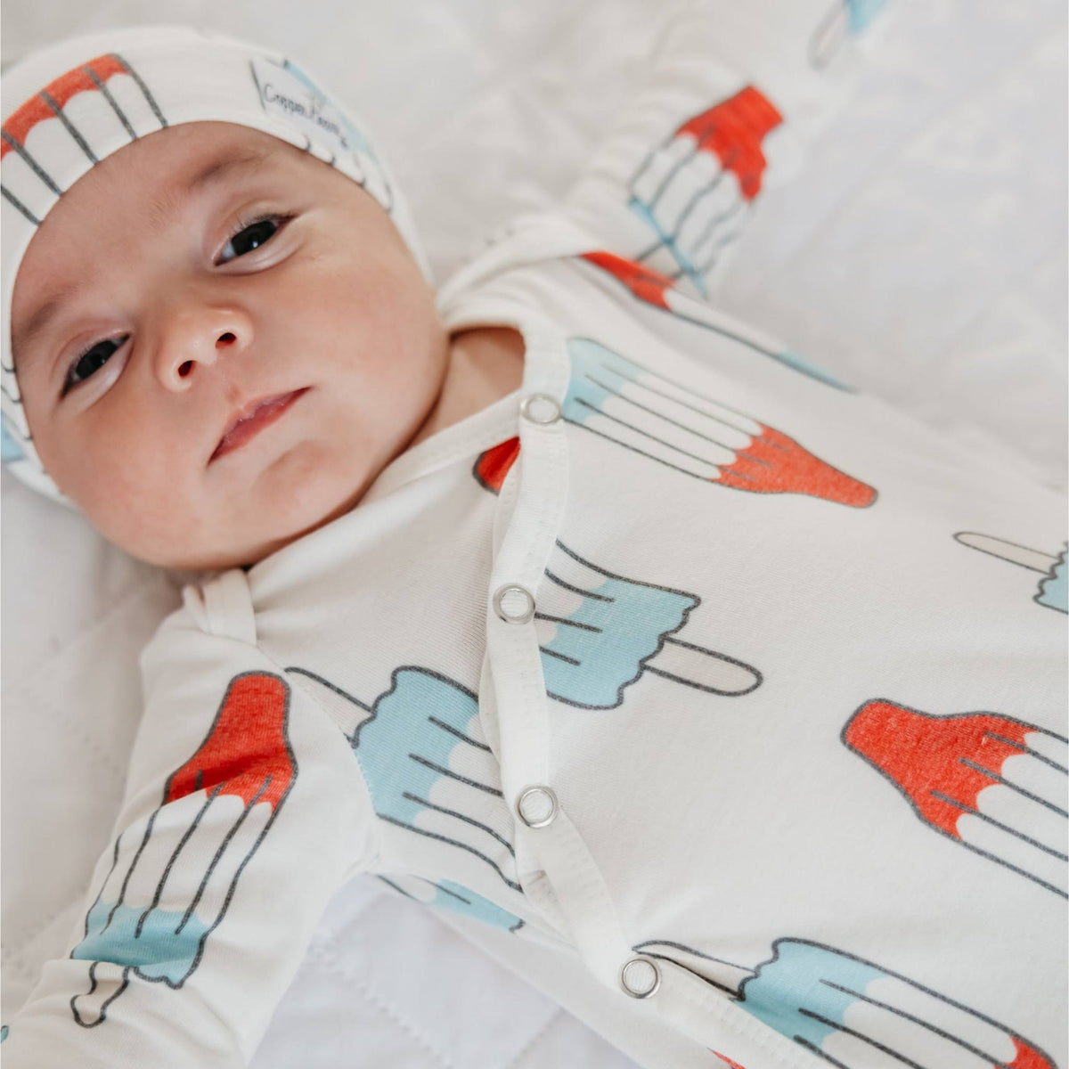 Newborn Knotted Gown - Rocket