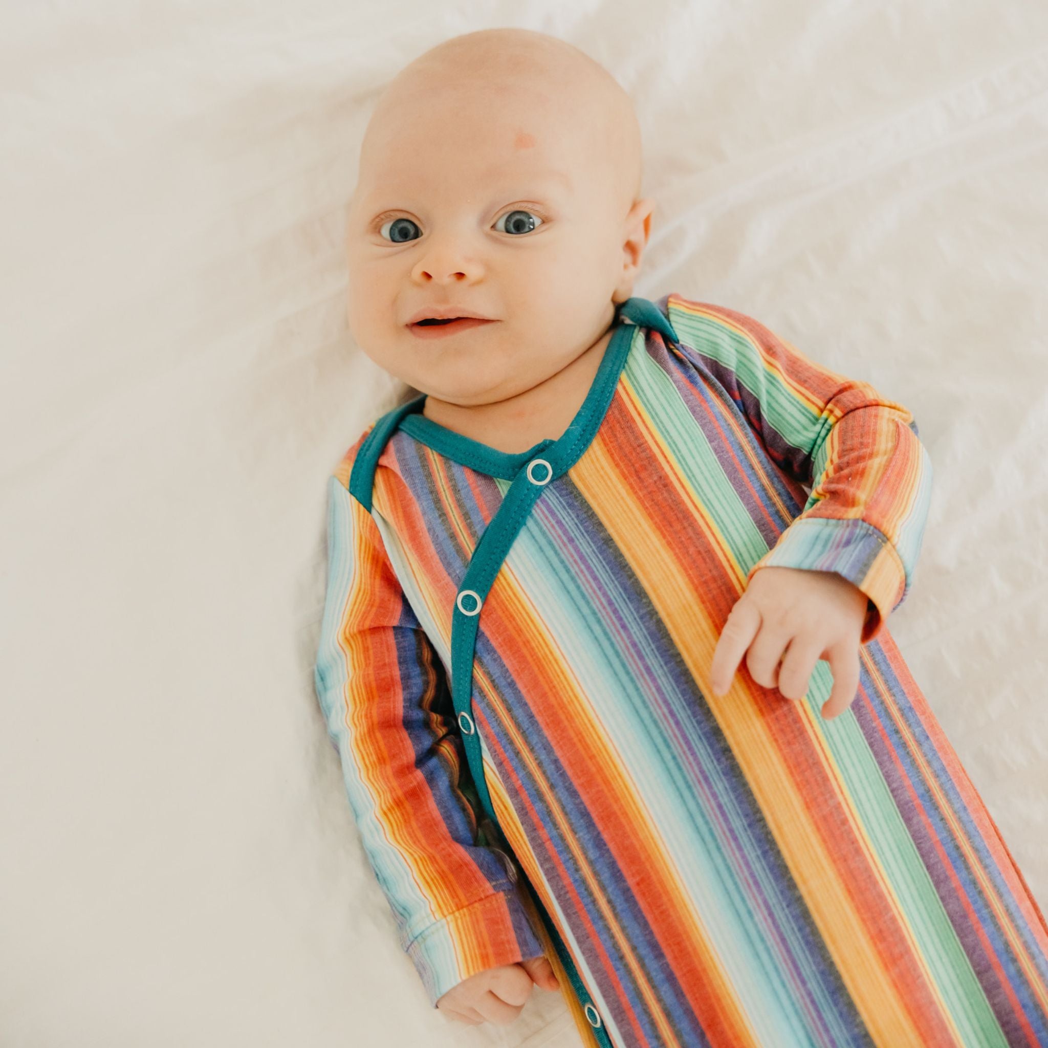 Newborn Knotted Gown - Serape