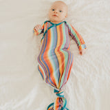 Newborn Knotted Gown - Serape