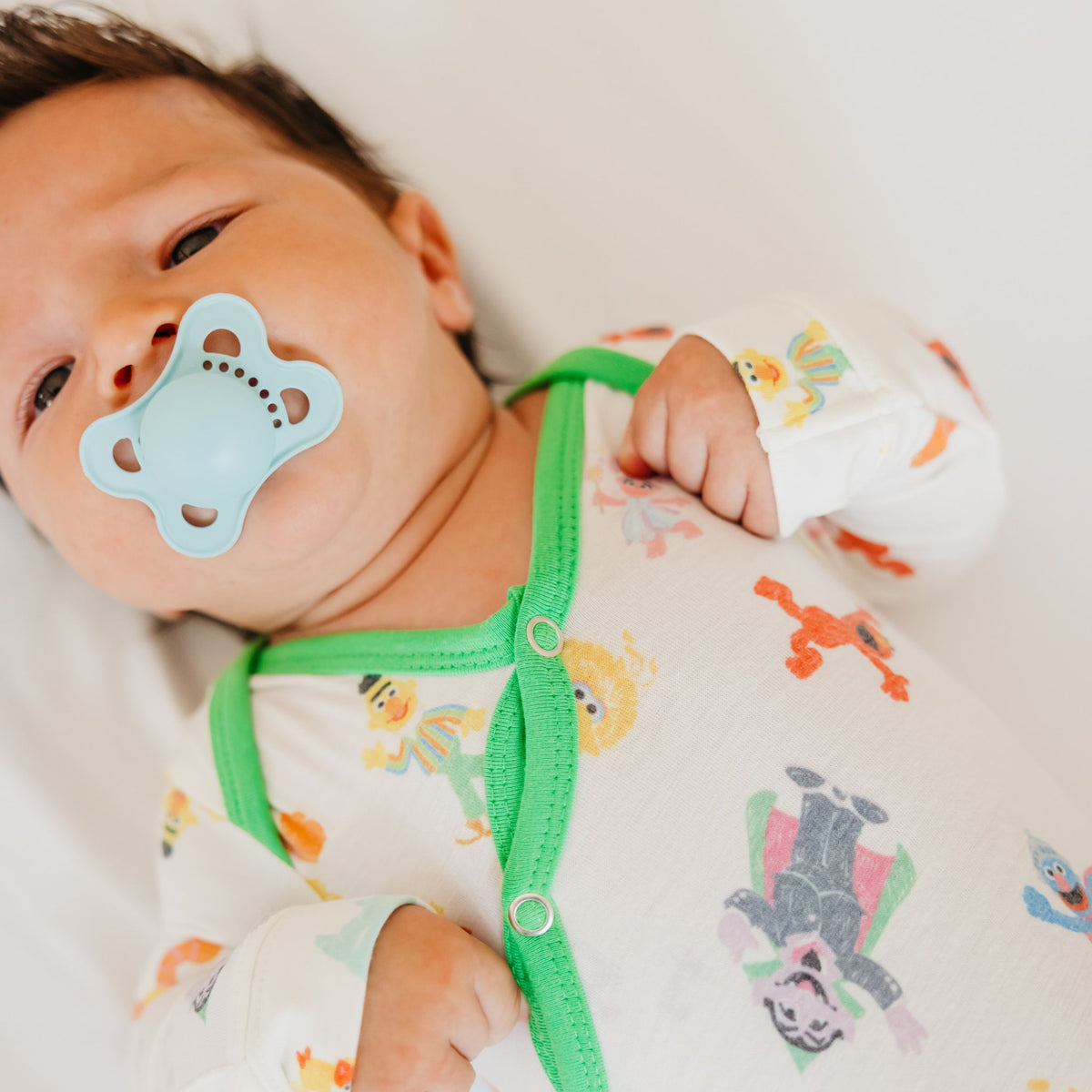 Newborn Knotted Gown - Sesame Friends