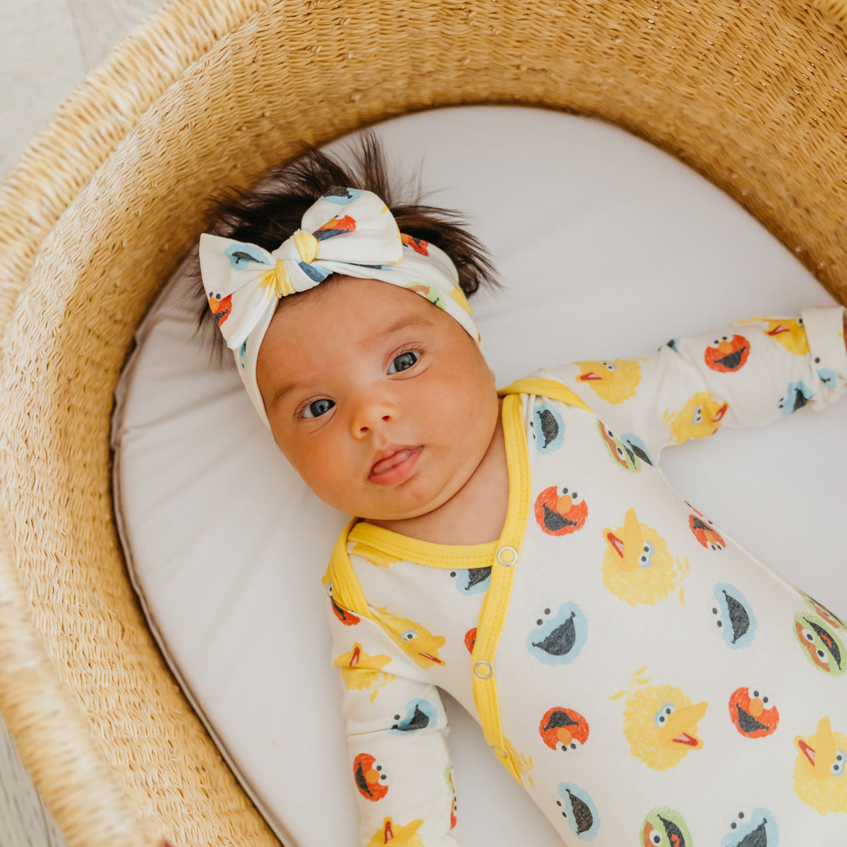 Newborn Knotted Gown - Sesame Scribbles