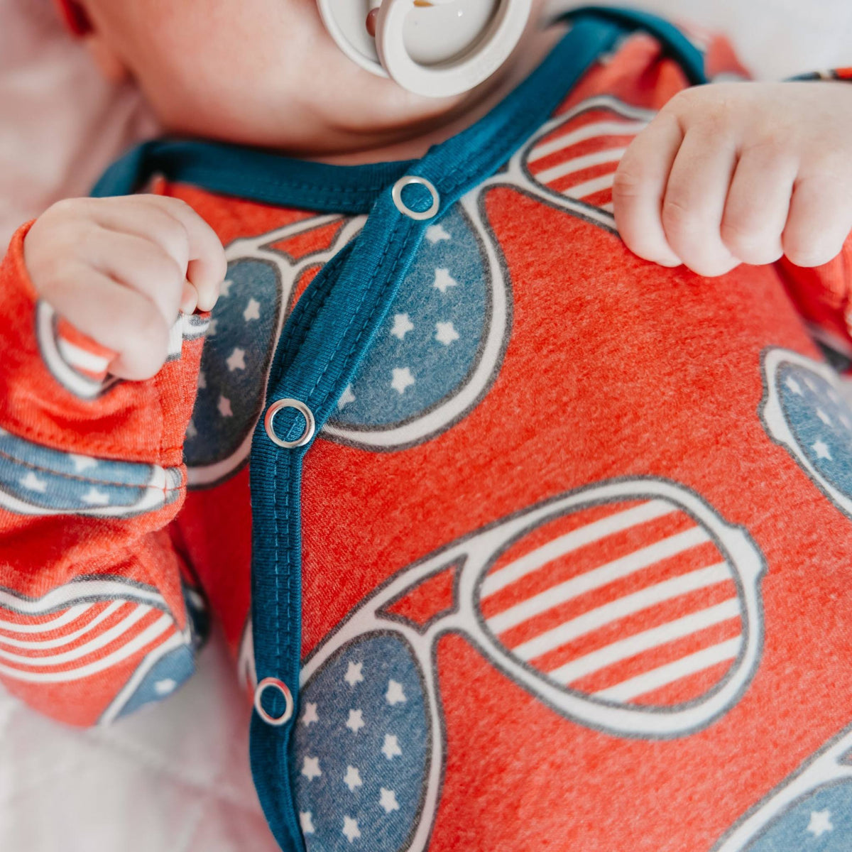 Newborn Knotted Gown - Spangled