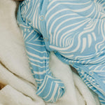 Newborn Knotted Gown - Surf