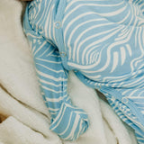 Newborn Knotted Gown - Surf