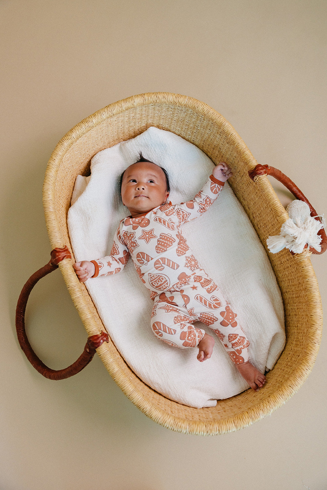 Long Sleeve Bodysuit - Gingerbread