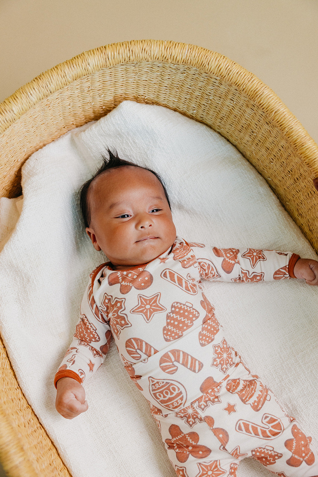 Long Sleeve Bodysuit - Gingerbread