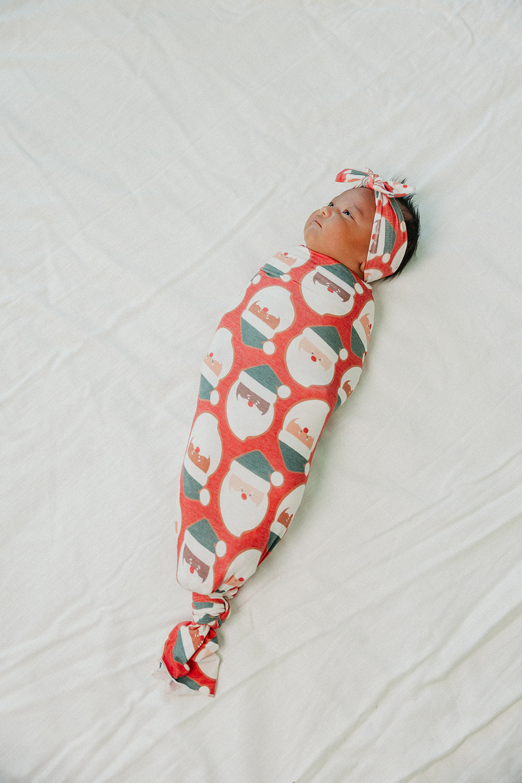 Knit Swaddle Blanket - Claus