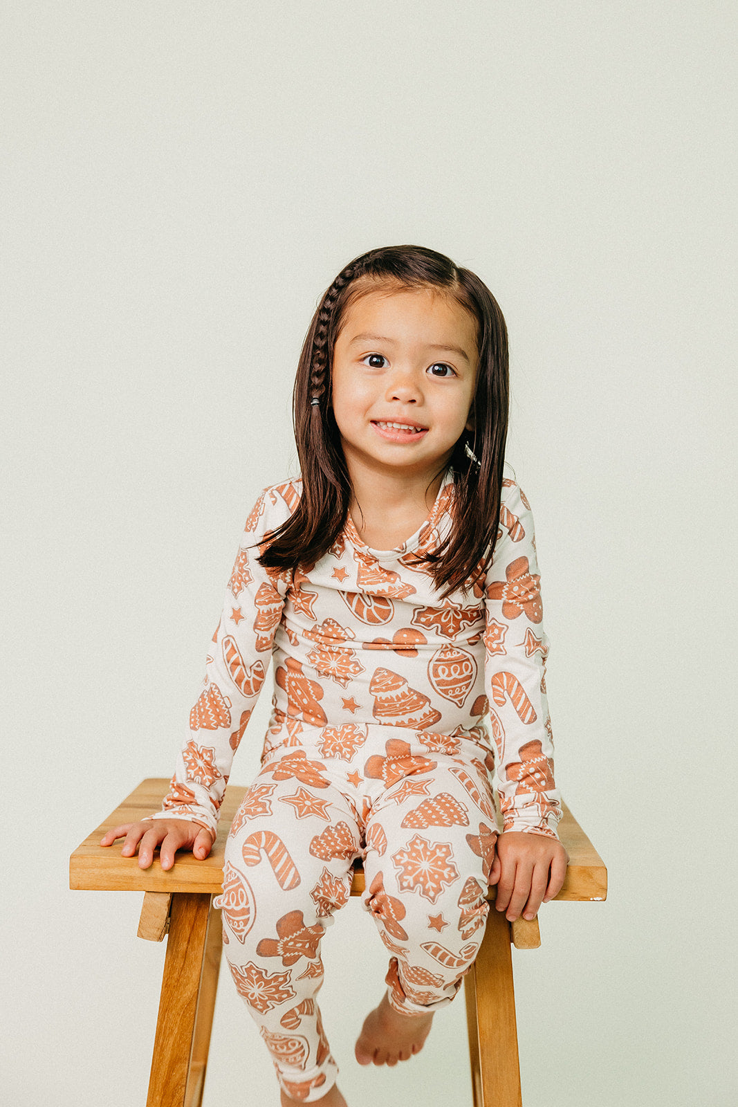 2pc Long Sleeve Pajama Set - Gingerbread