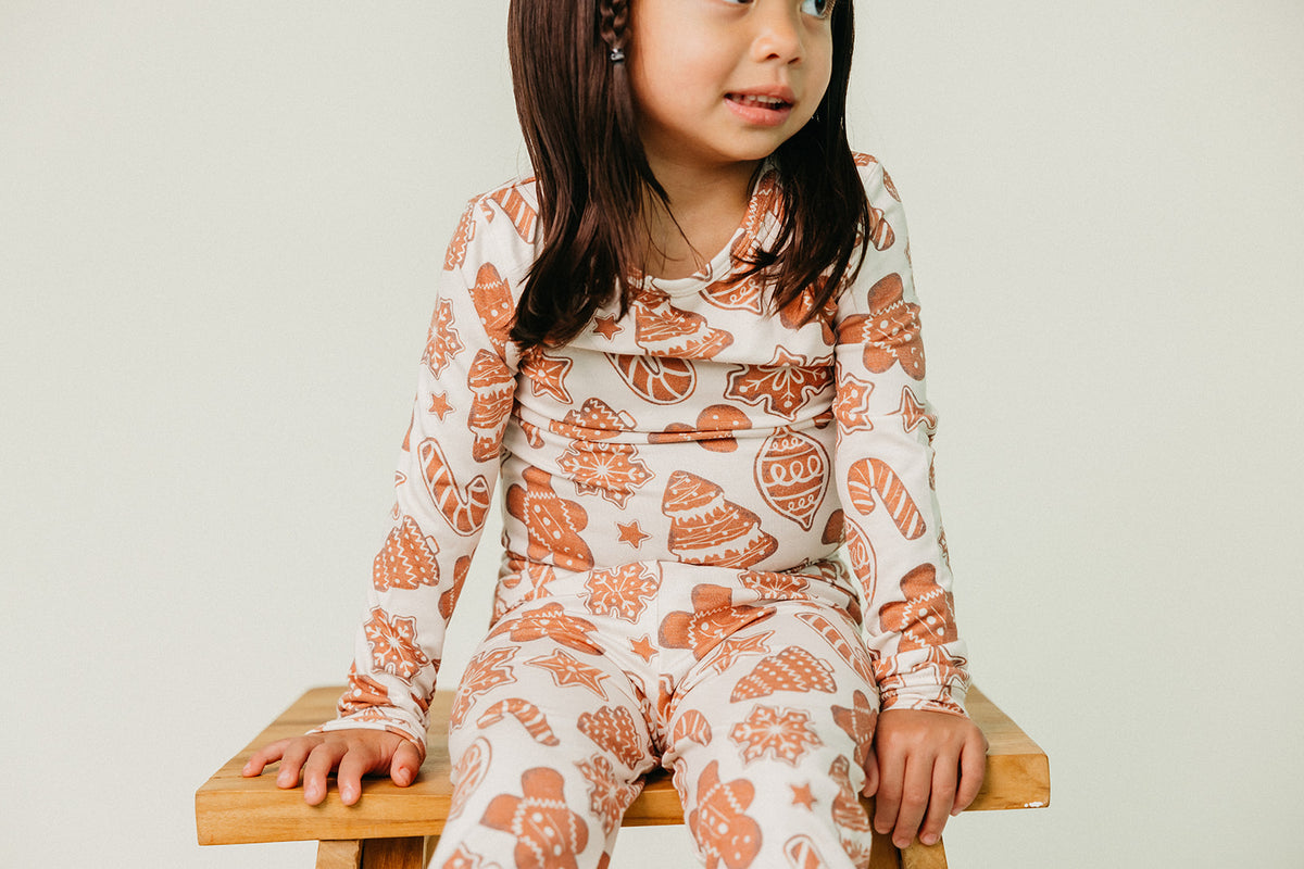 2pc Long Sleeve Pajama Set - Gingerbread