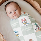 Disney Personalized Swaddle Blanket - Mickey Mouse and Friends