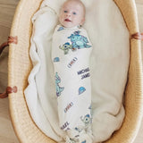 Disney Personalized Swaddle Blanket - Monsters, Inc. Friends