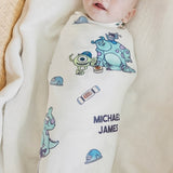 Disney Personalized Swaddle Blanket - Monsters, Inc. Friends