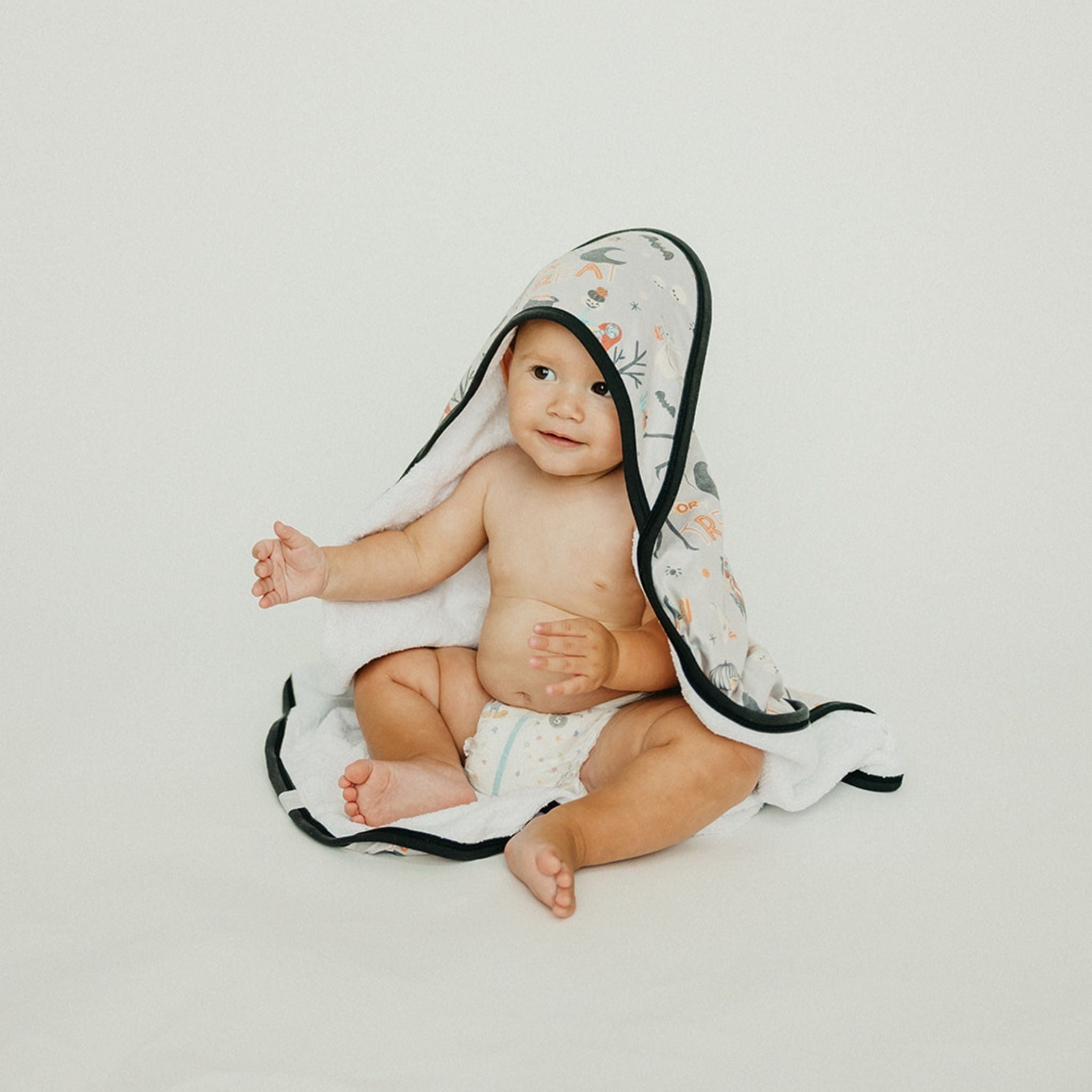 Premium Baby Knit Hooded Towel - Nightmare Before Christmas