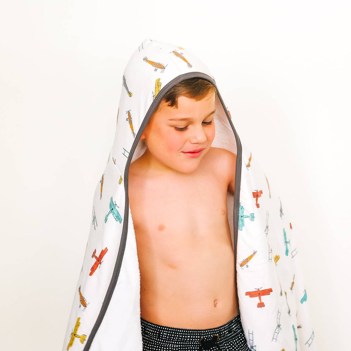 Premium Big Kid Hooded Towel - Ace