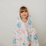 Premium Big Kid Hooded Towel - Bloom