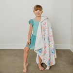 Premium Big Kid Hooded Towel - Bloom