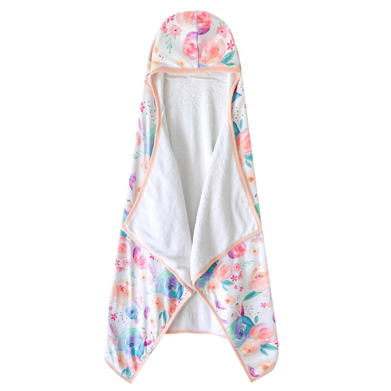 Premium Big Kid Hooded Towel - Bloom