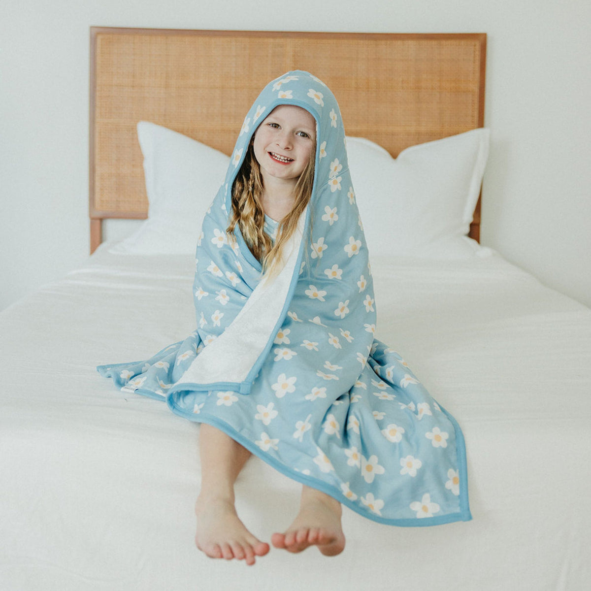 Premium Big Kid Hooded Towel - Della