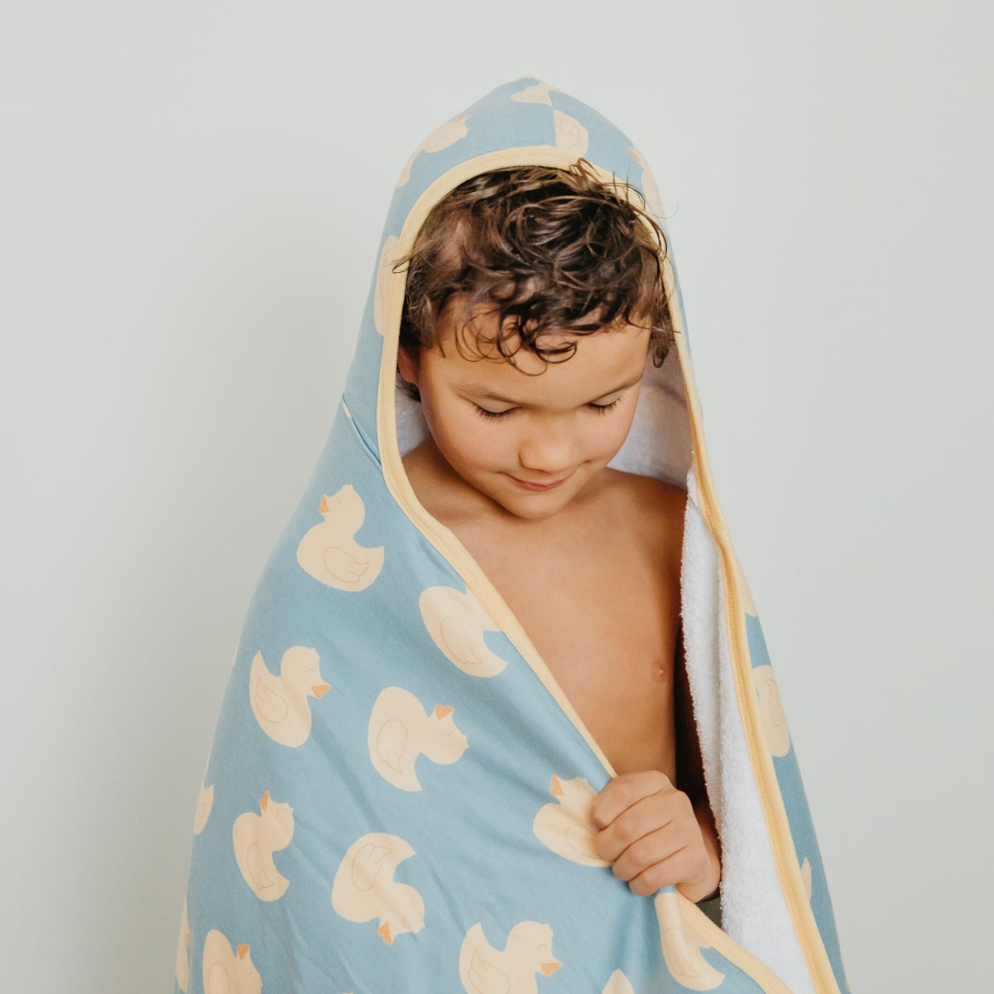Premium Big Kid Hooded Towel - Ducky
